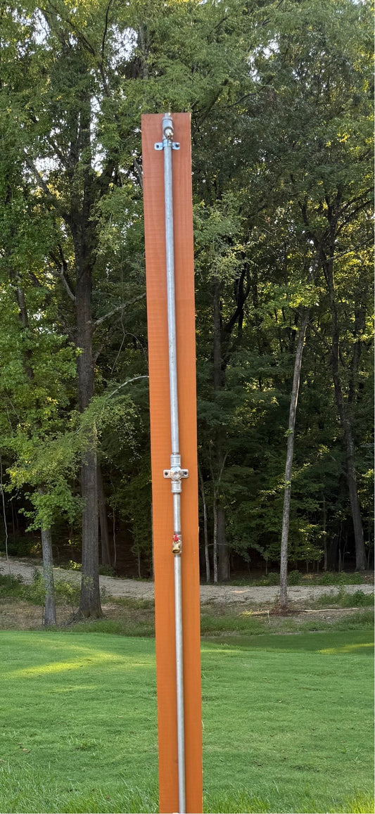 Outdoor shower with Hose Bib Option